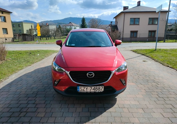 Mazda CX-3 cena 70900 przebieg: 100000, rok produkcji 2017 z Recz małe 67